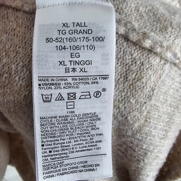 GAP cream cardigan tall - Picture 5 of 6